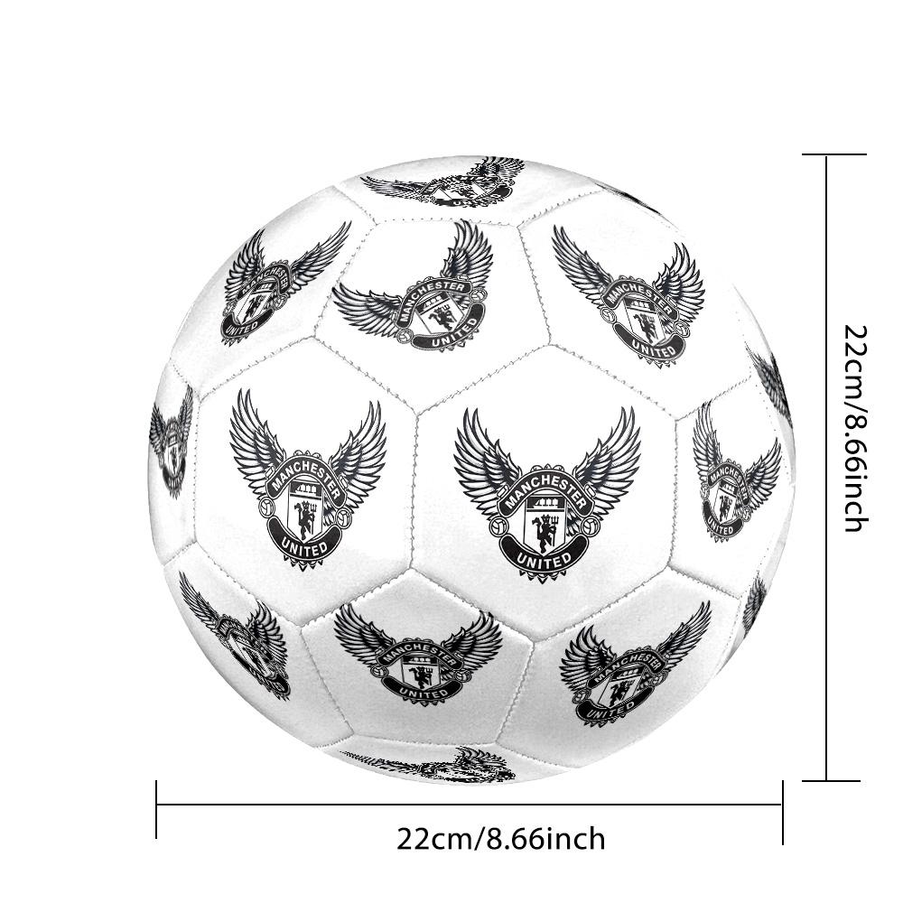 Manchester Crest Size 5 Football Machine-Stitched Indoor/Outdoor Training and Matches Perfect Commemorative Gift for Soccer Lovers