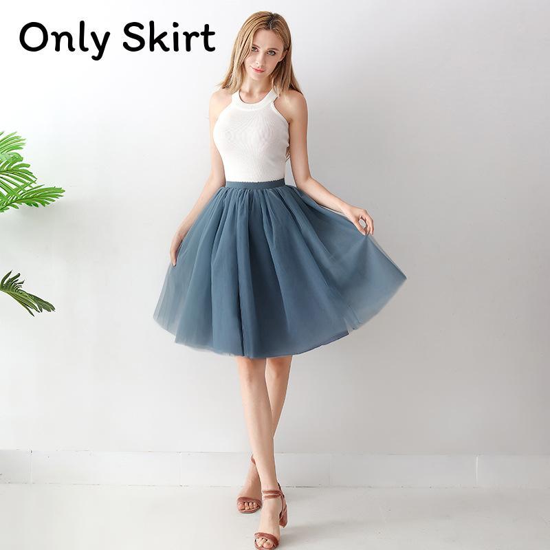 Gothic Tulle Skirt For Women With High Elastic Waist And Puff Design For Streetwear Style