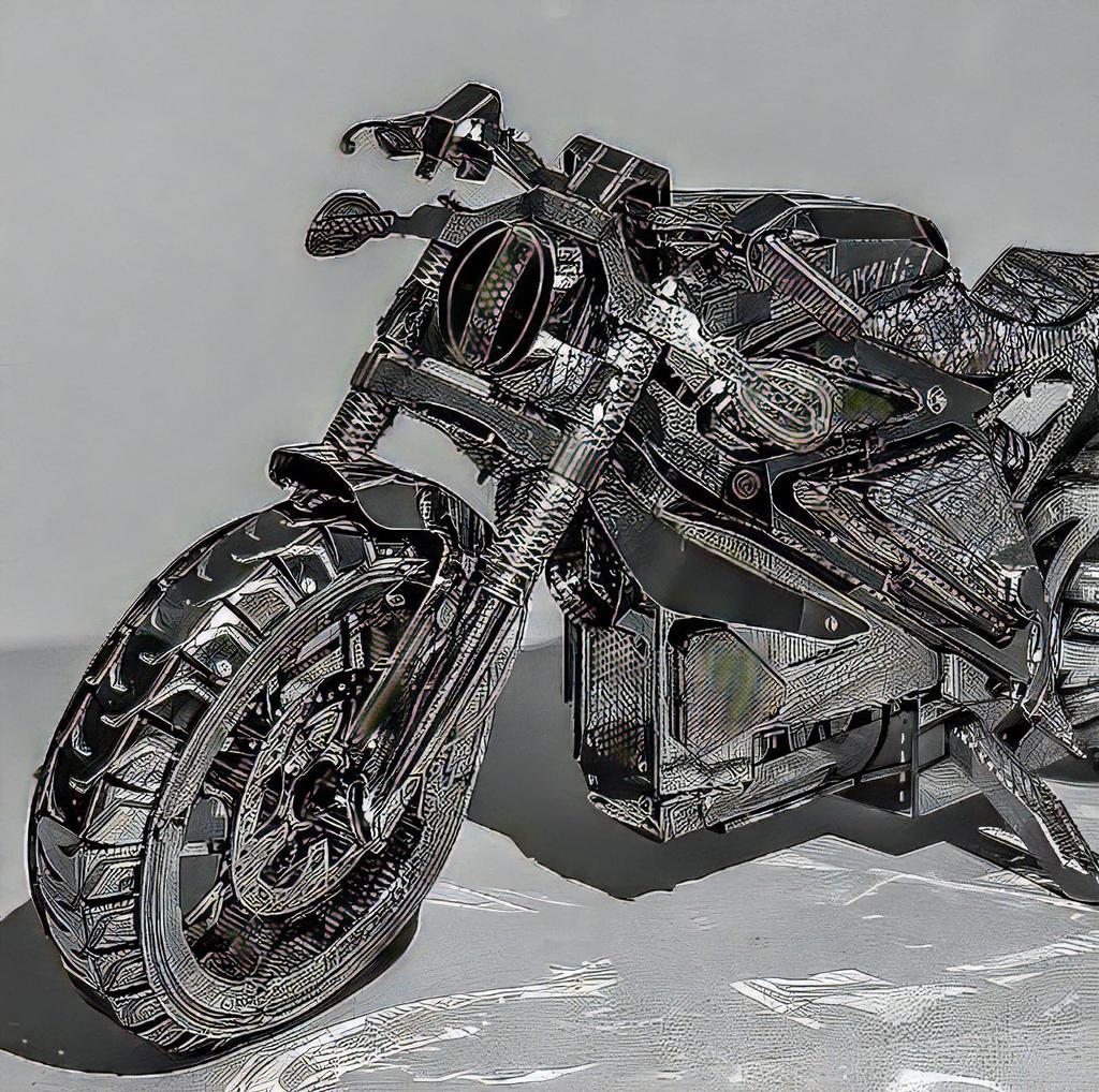 TOKIX 3D Assembly Kit, Metal Bike (Tools Included)