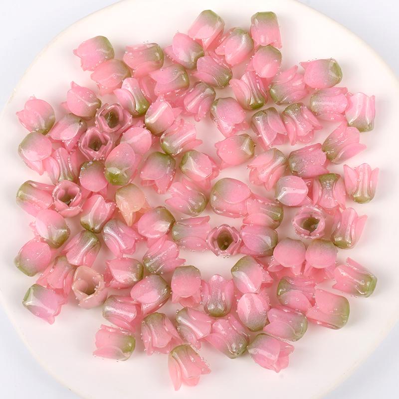 

Термоусадочная пленка Акриловые DIY серьги и заколки для волос в виде цветка тюльпана