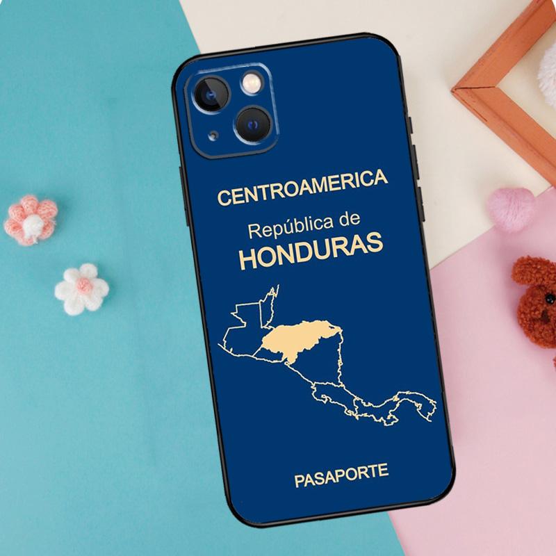 Honduran Flag Phone Case For iPhone 16 15 14 13 12 11 Pro Max Plus Mini XR 16e Funda Silicone Back Cover
