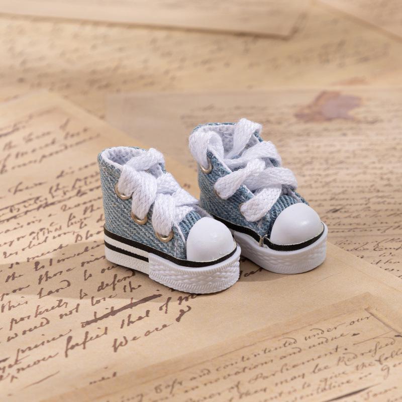 Small Canvas BJD Doll Shoes 3.5CM - Finger Dance Accessories