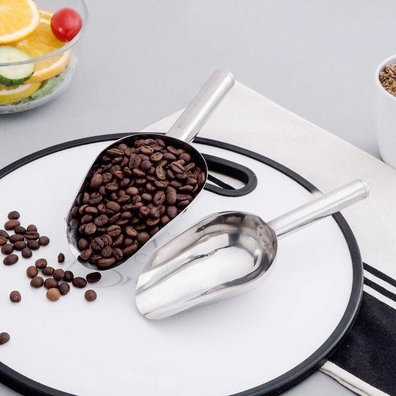 Buy 1PC New Shovel Food Flour Commercial Scoops Stainless Steel Scoop