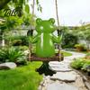 Realistic Frog Swing Statue Garden Statue, Resin Hanging Ornament, Whimsical Cute Figurine for Front Porch Yard Balcony Decoration Decorative