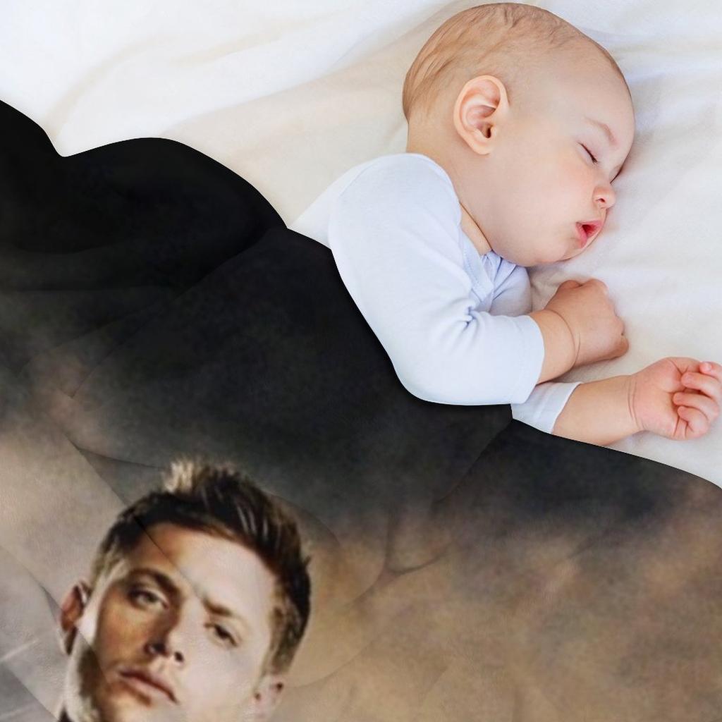 Sam, Dean, and Cas Throw Blanket Sofa christmas gifts cosplay anime Blankets For Bed Blankets