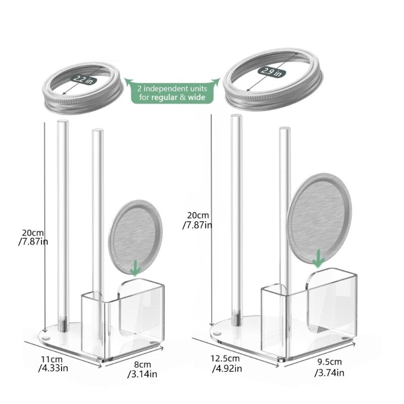 Acryl-Einmachglasdeckel-Organizer für effiziente Lagerung und Organisation Platzsparender Lagerregal für Einmachdeckel