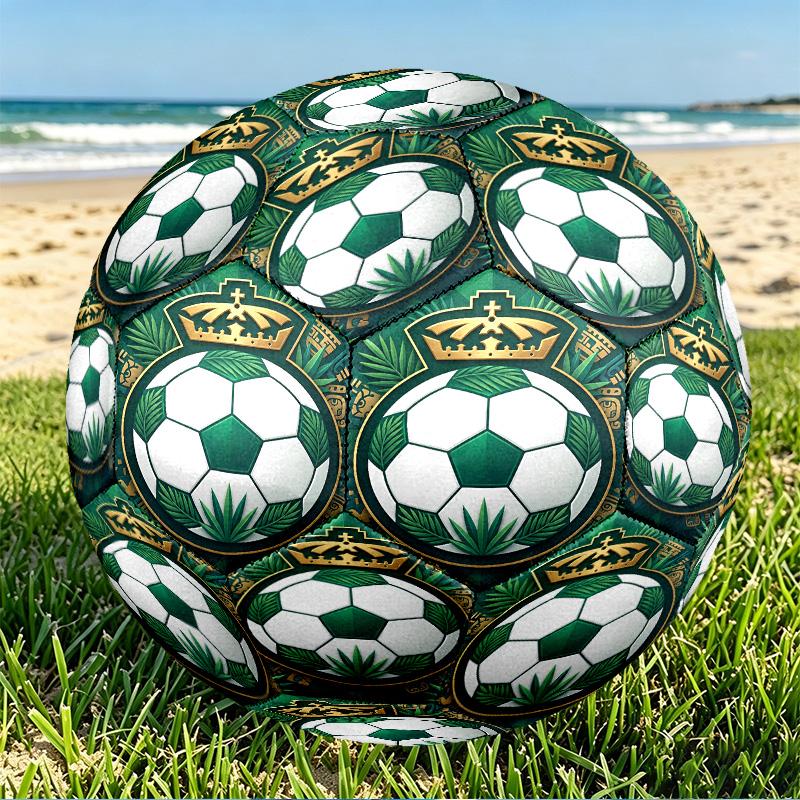 Club Santos Laguna Print Size 5 Soccer Ball, PU Wear Resistant Football for Match Training and Daily Practice, Birthday Gift for Soccer Fans