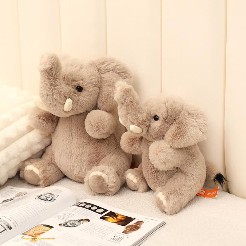 Elephant Realistic Plush Toy Cute Stuffed Animal Companion Ideal For Children Decoration And