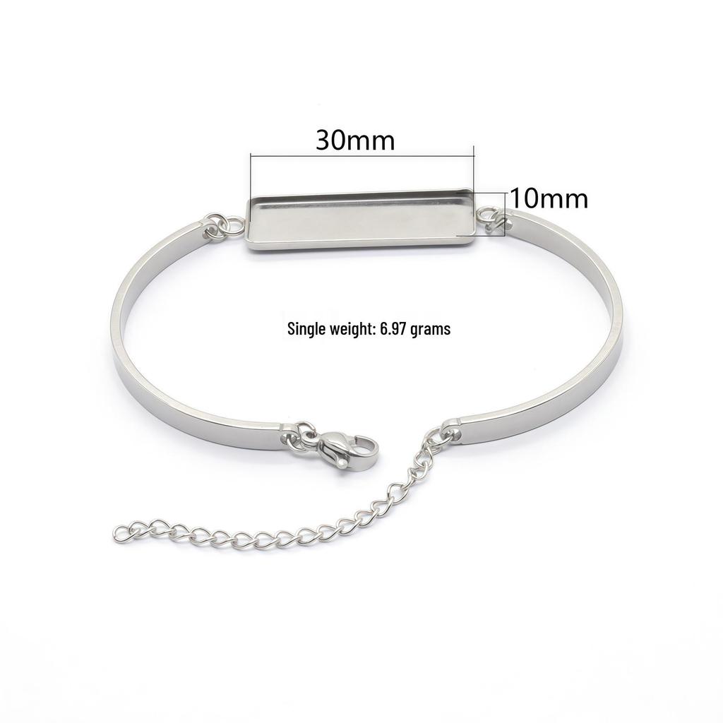 Edelstahl Mode DIY Armband Basis, Schmuckzubehör - Auf Lager