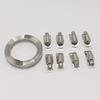 304stainless steel self-made American-style throat band bridge frame tie12.6mm  full-tooth tube clamps steel band binding straps