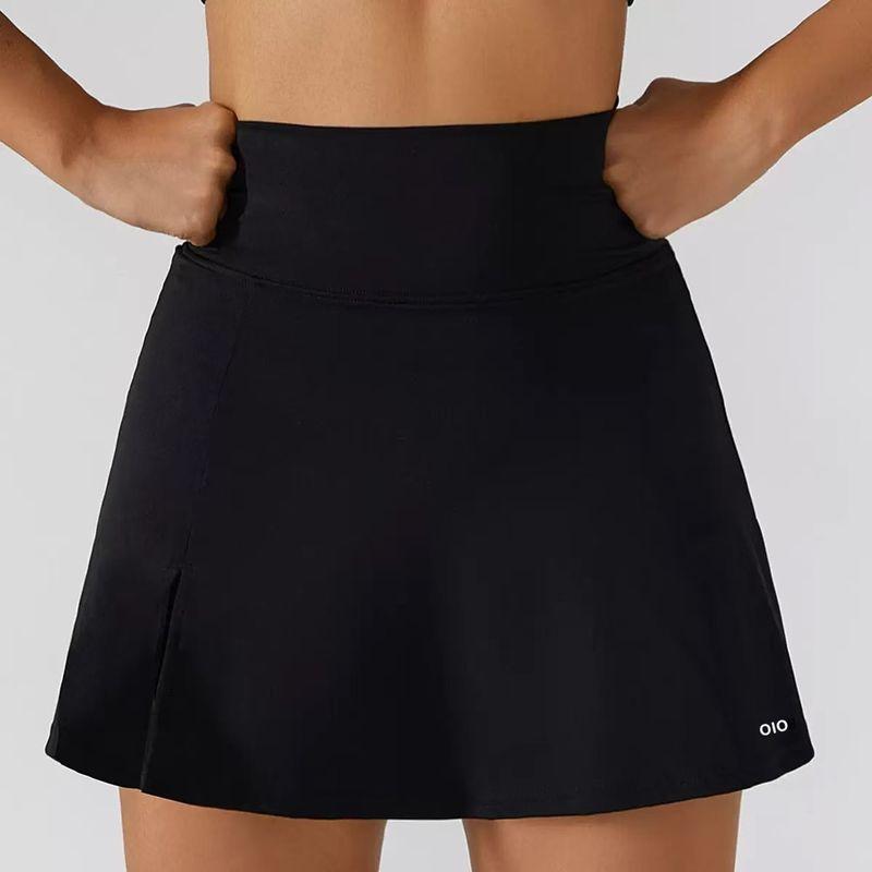 Oiob Feather Tennis Exercise Skirt Female Fashion Tape Fake Two-Piece Running Workout Quick-Drying Slim Looking Yoga A- Line Skirt