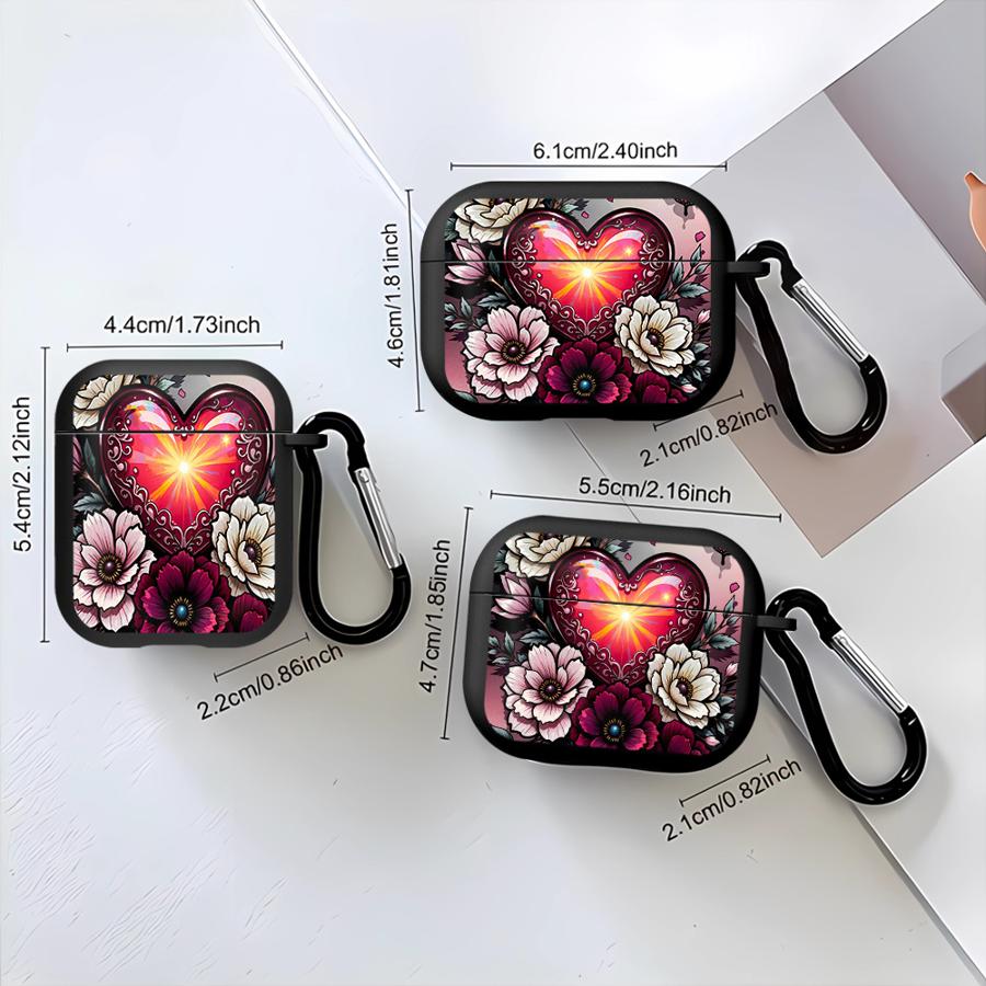 Pink Flowers Case For Airpods Pro3 Pro Pro2 2 3 4 1 Earphone Cases Cover