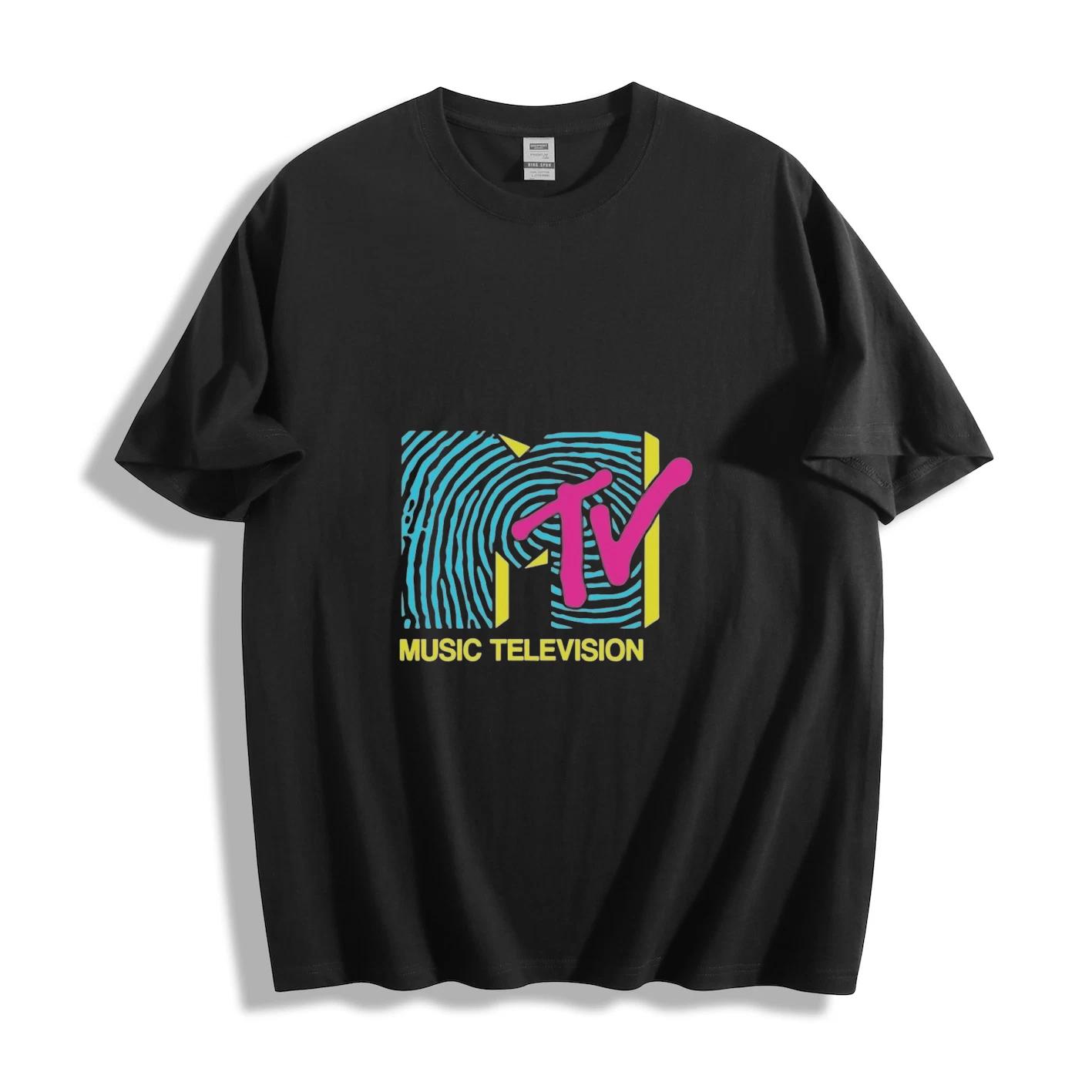 Футболка с логотипом-отпечатком пальца MTV 3XL