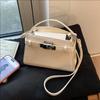 Small Square PU Crossbody Bag Women Minimalist Chic Shoulder With Zip Pockets Casual Everyday Use