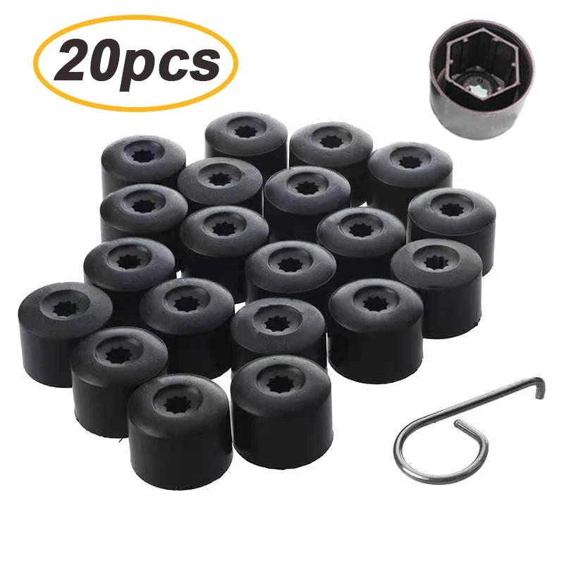 20/25pcs 21/18mm Decorative Tyre Wheel Nut Bolt Head Cover Cap Wheel Nut Auto Hub Screw Cover Protection Dust Proof Protector