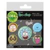 Rick And Morty Heads Badge (Pack of 5)