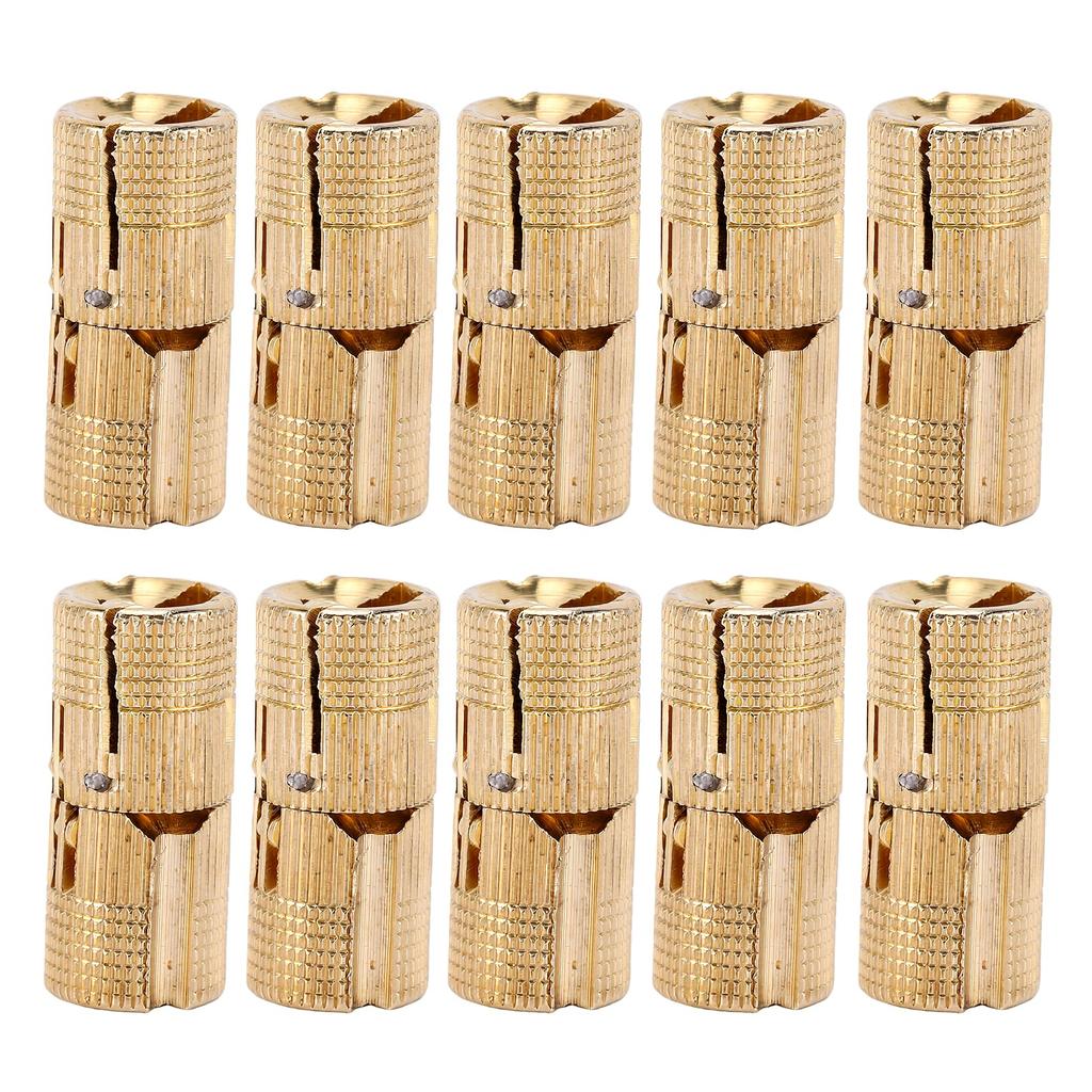 10 Pcs 12mm Hidden Brass Cylindrical Hinge 180 Degree Opening Angle Concealed Hinges for Jewelry Box Small Furniture