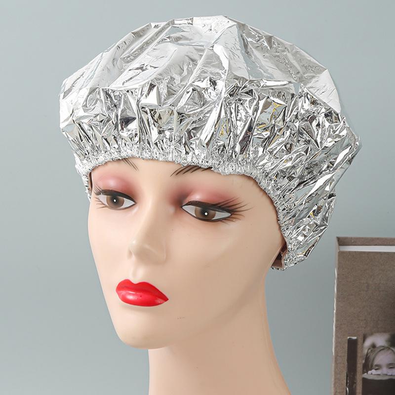 Waterproof Disposable Aluminum Foil Hair Steaming Cap for Perming and Shower