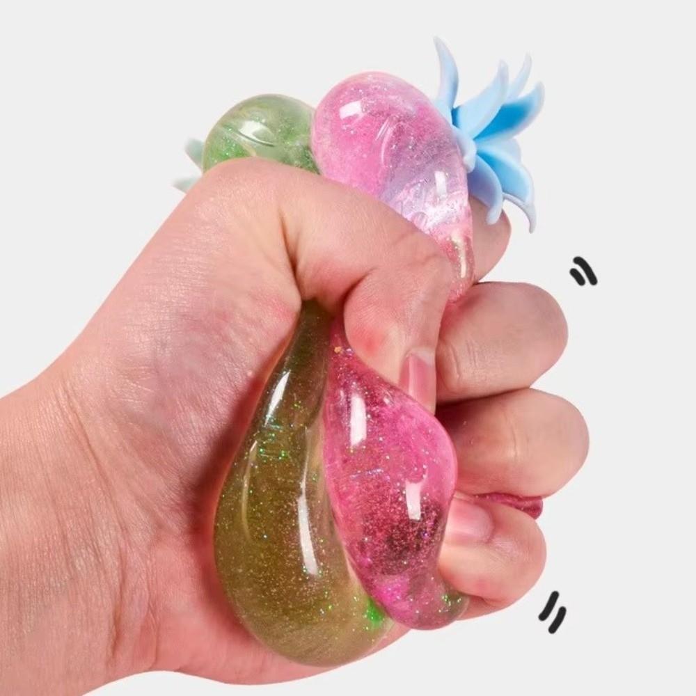 Soft Pineapple Squeeze Toy Slow Rising Pineapple Fidget Toy Pineapple Squishy Toy Water Feeling