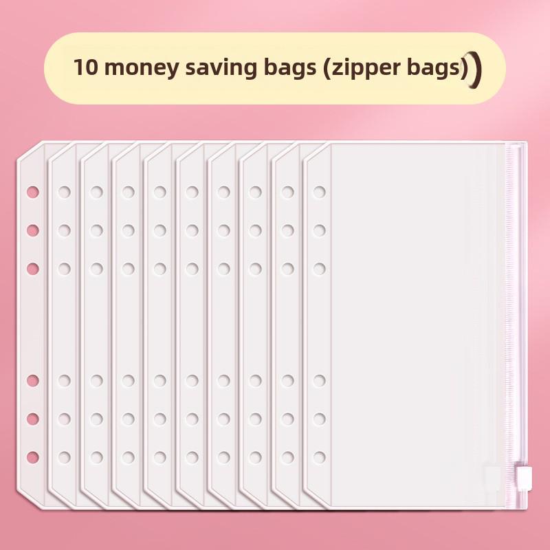 "Large Capacity Cash Deposit Book: Family Finance Management, Loose-Leaf Handbook and Bill Storage Bag"