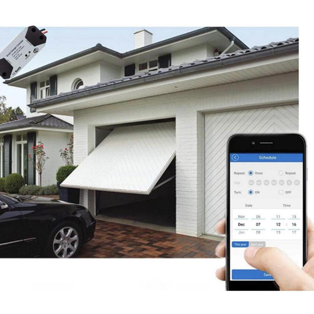 Smart WiFi garage door controller mobile phone remote switch