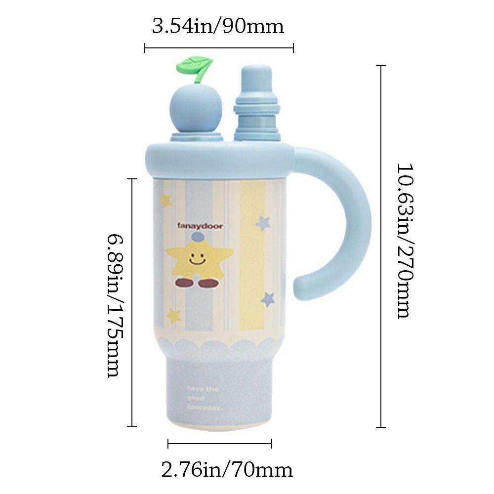 Leak-proof Coffee Cup Stainless Steel Thermal Coffee Mug Fashion Insulated Water Bottle  Travel