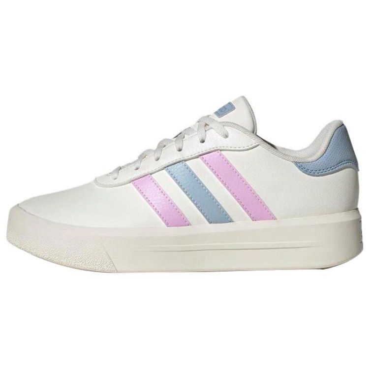 Adidas Neo Court Platform Comfortable Versatile Non-Slip Durable Low-Top Skate Shoes Women Sneakers White IE9987