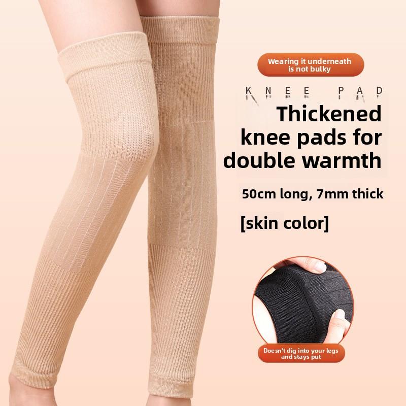 

Cashmere Knee Protection Covers for Keeping Warm and Protecting People with Cold Legs and Joints in Autumn and Winter. Long Leg Protection Covers верблюд