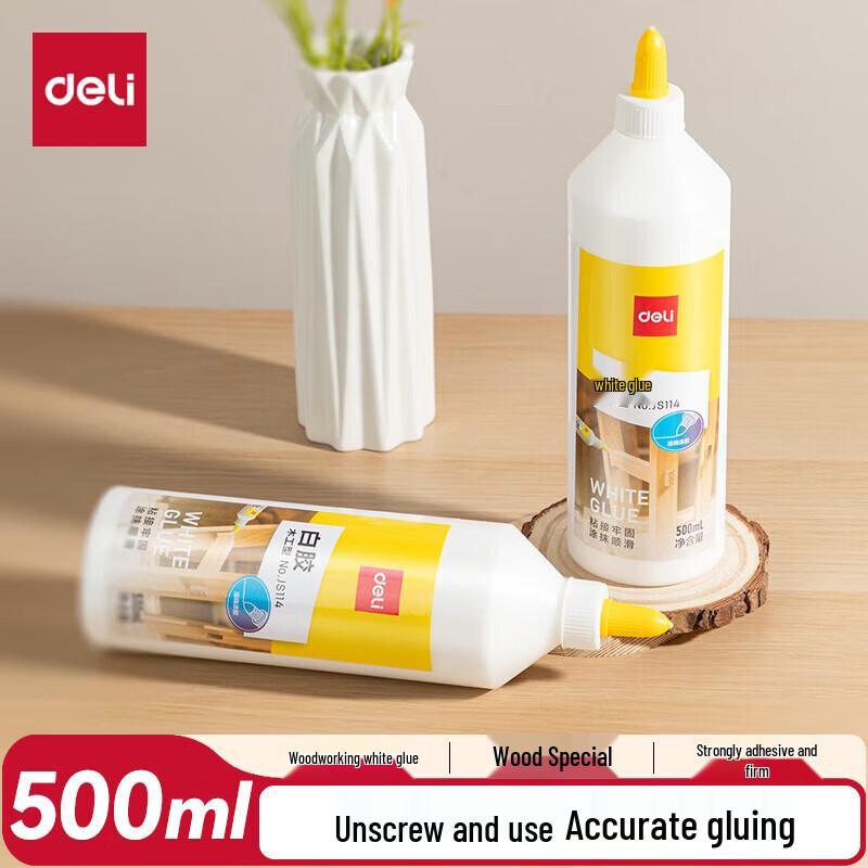Deli 500ml Woodworking White Latex Glue