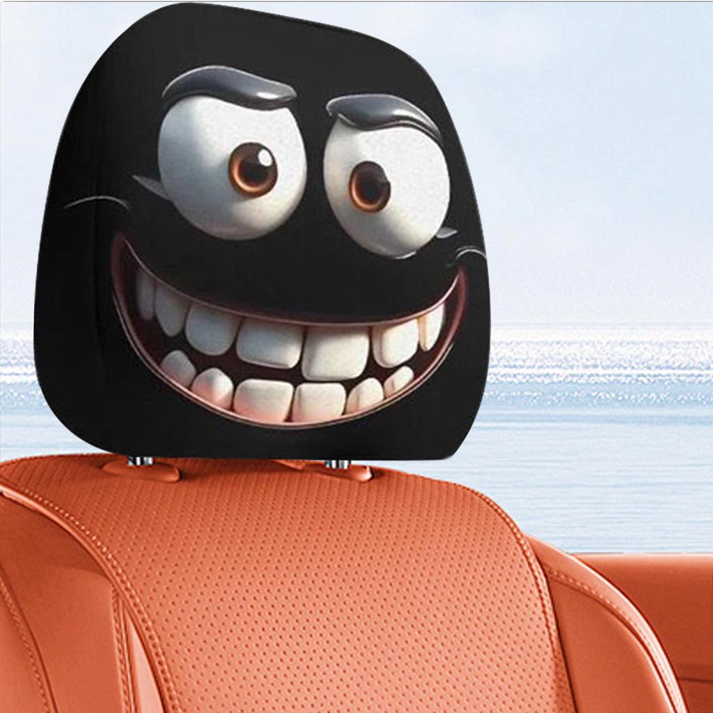 2pcs Headrest Covers For Cars Car Headrest Protector Decoration Elastic Head Rest Covers Decoration For Auto Vehicles