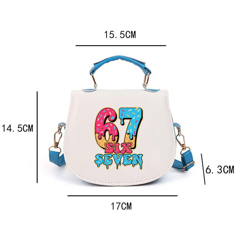 67 Ice Cream Drip Meme Funny Six Seven Gen Alpha Slang Tote 0 синий