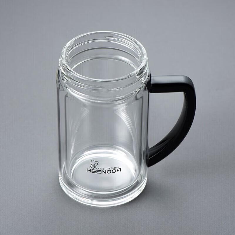 Xeno 435ml Double-Layer Glass Tea Infuser Mug