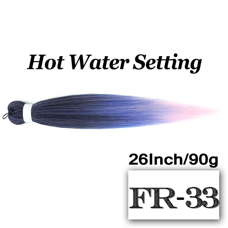 Braiding Hair Pre-stretched 26 Inch Hair Extensions for Afro Crochet Braids Synthetic Hair DIY Purple Pink Peach Red Jumbo Braid