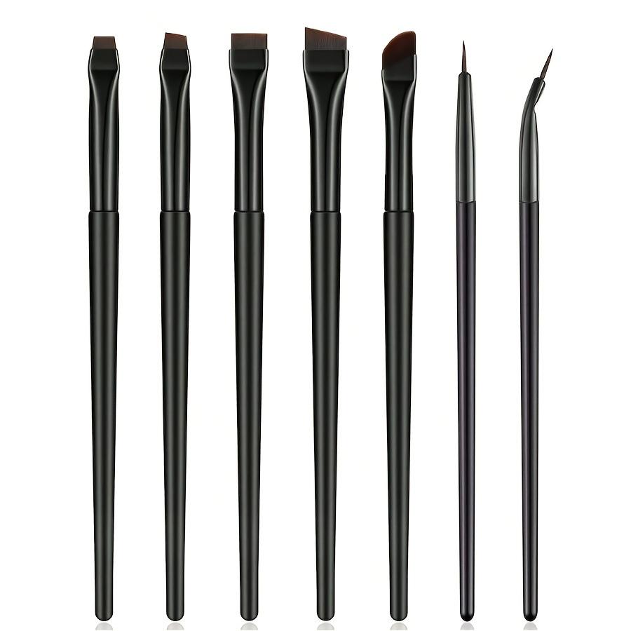Precision Eye Makeup Brush Set (3/5/7-Piece) - Includes Angled Eyeliner, Eyeshadow, and Detail Brushes