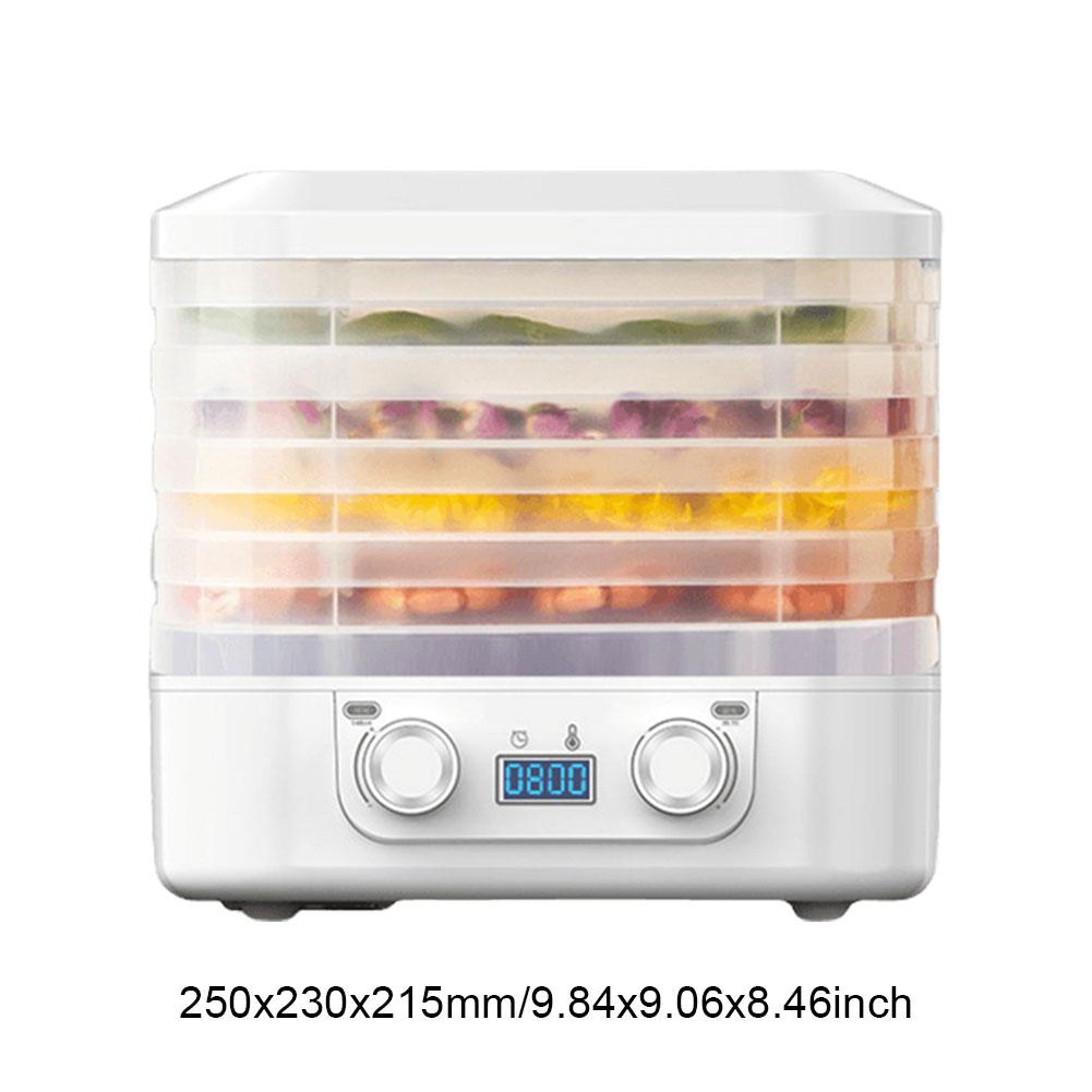 5-Layer Intelligent Fruit Dryer 48 Hours Long Lasting Household Fruit Dryer Temperature Adjustable for Fruits Veggies Meats