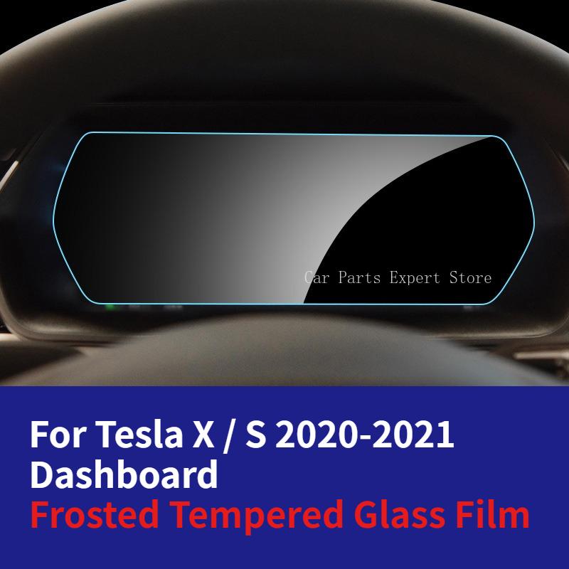 For Tesla Model 3/Y/S/X Refresh Car Central Control Navigation Screen Tempered Glass Film Protector Trument Protective Films