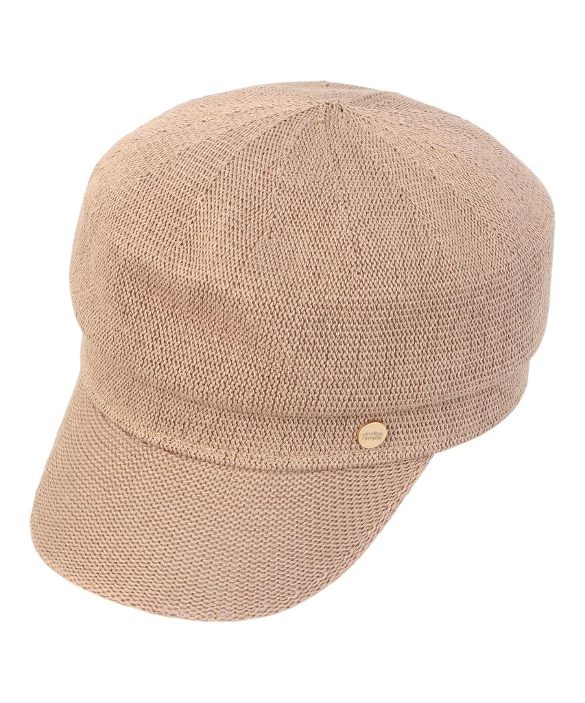 Yunibeosyeolkemiseuteuli Paper Logo Beige Marine Cap