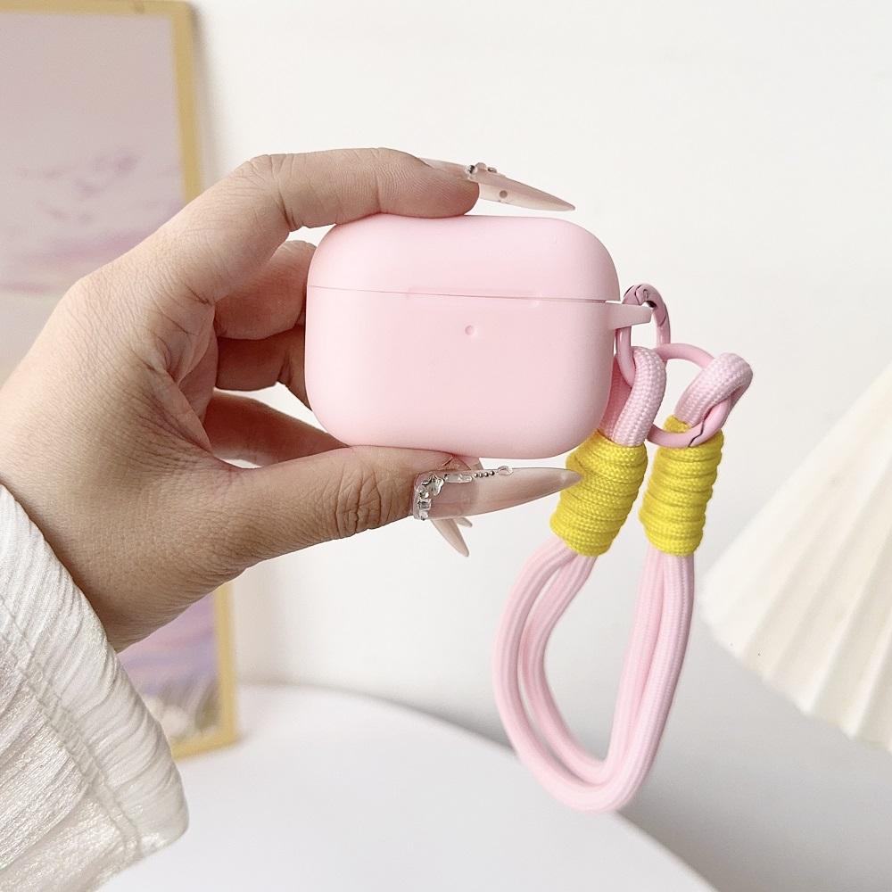 For Airpods 4 Pro 3 Generation Cover Slim Silicone Case Full Protector Cover with Wrist Lanyard for Cute AirPods Pro 2 Case
