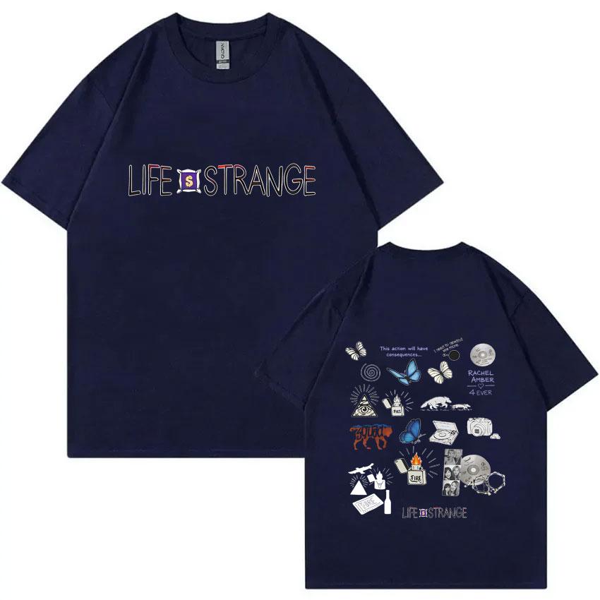 Hot Game Life Is Strange Logo Print Tshirt Unisex Women Casual Oversized Crewneck T Shirts Male Fashion Vintage Tshirt Streetwear