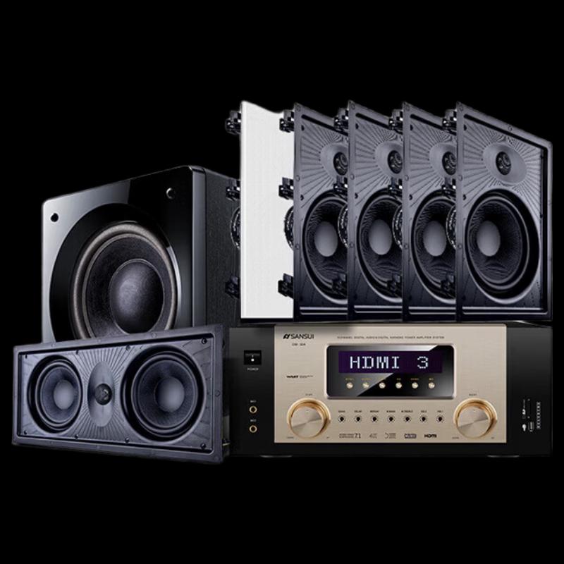 

SANSUI T6 7.1-Channel Ceiling Mount Home Theater System