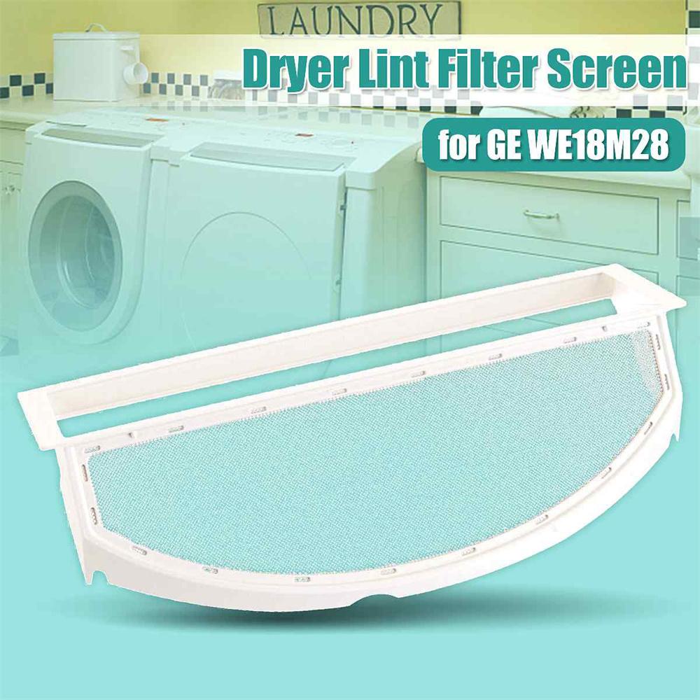 WE18M28 White Dryer Lint Filter Screen For General Electric AP6037511 PS11767017