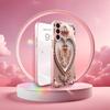 Gloss Luxury Ornate Heart Fashion phone case s26 ultra case glass for Samsung Galaxy S26 S25 S24 S23 S22 FE Ultra Plus