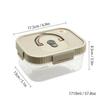 Plastic Sealed Preservation Box With Lid&Handle Stackable Meat Fresh-keeping Fruit Vegetable Storage Container Microwaveable