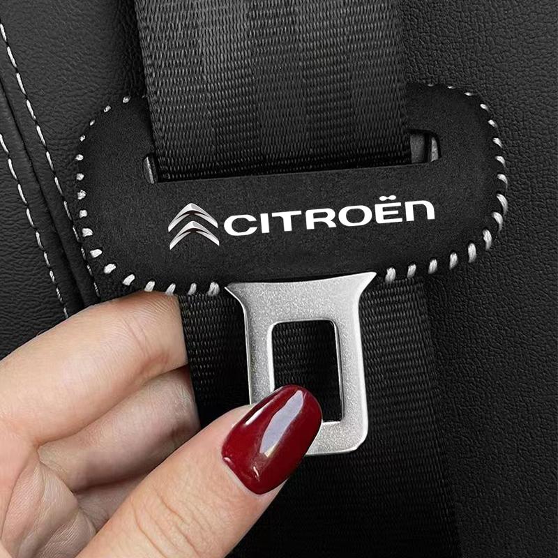 Car Logo Seat Safety Belt Buckle Cover Interior Accessories For Citroen 2CV DS5 RD3 Cross Berlingo Xsara Grand Cactus Saxo Jumpy amj123