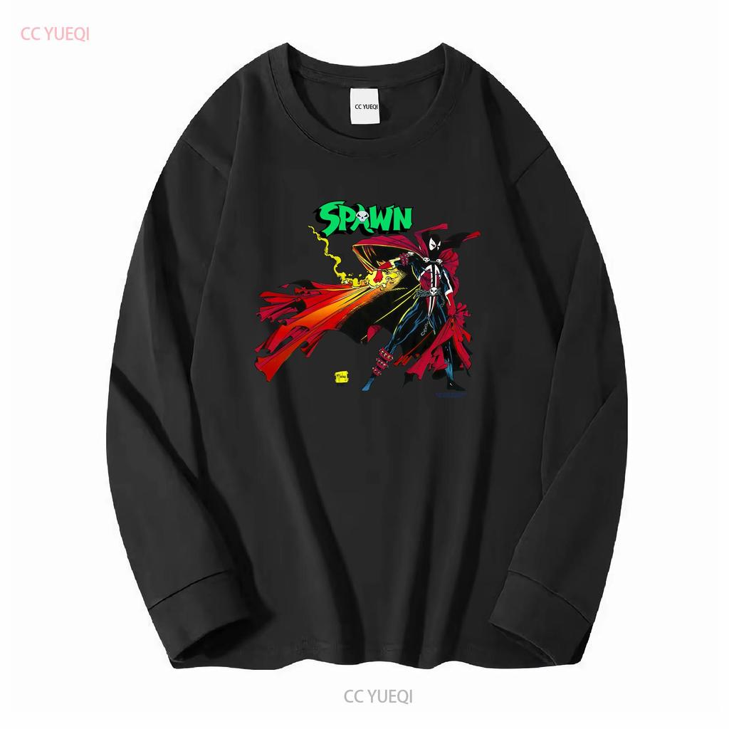 Vintage Spawn T Shirt Cotton All Size KV8959 long sleeves vintage Washed streetwear Comfortable designer clothes Stretched Soft