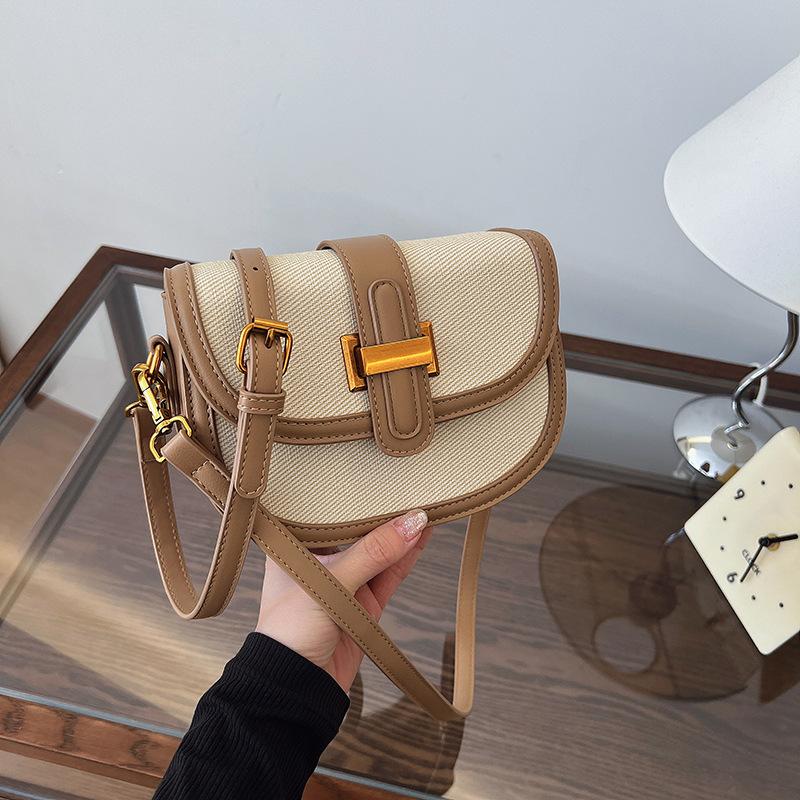 

Новый нишевый дизайн, популярная контрастная цветная сумка-седло, одноплечевая, через плечо, модная, универсальная женская сумка