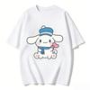 2026 New Cinnamoroll Sailor Hat Heart Cartoon Print Tshirt Family Matching Outfits Casual Short Sleeve Tee for Women Unisex Kids
