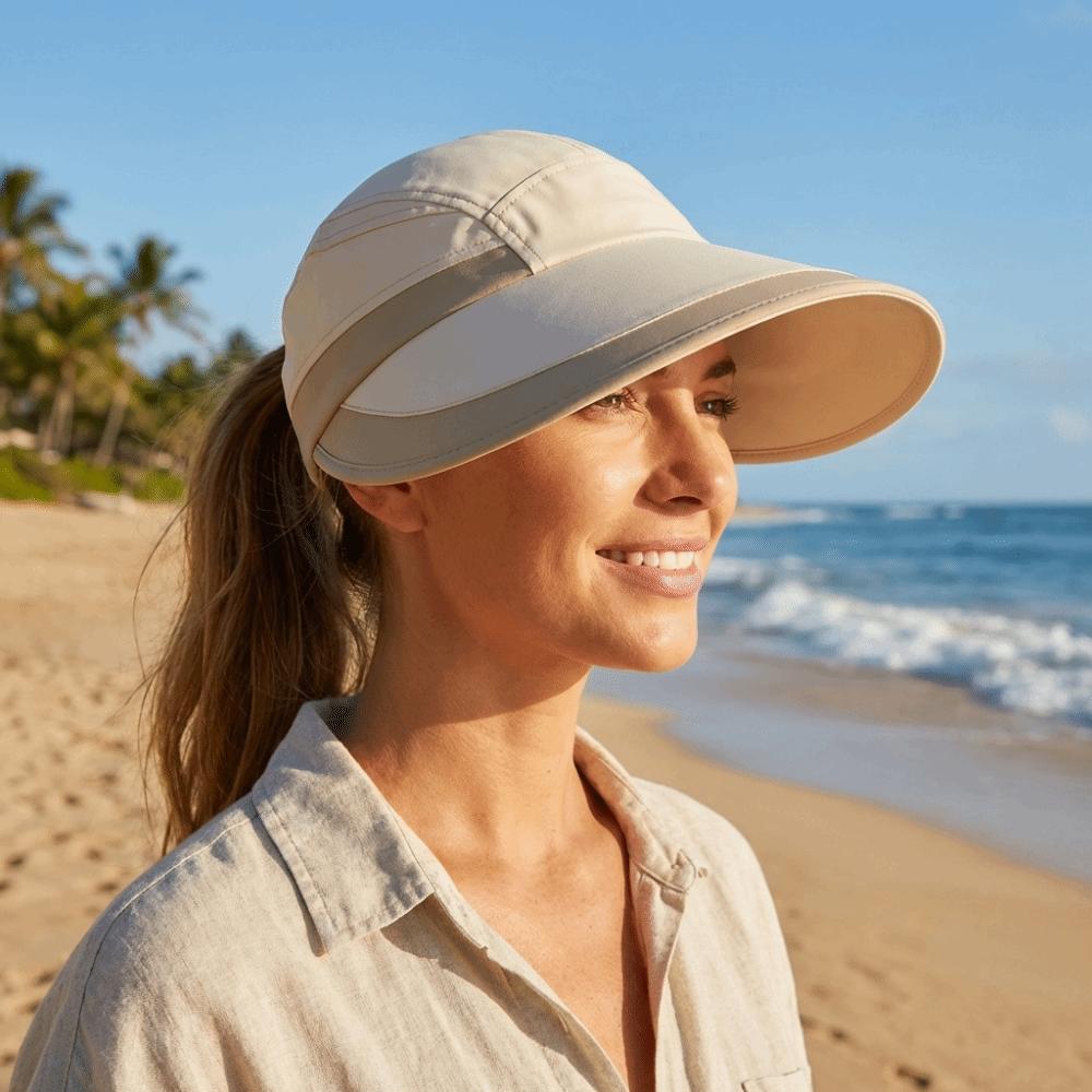 Color Blocking Duckbill Cap Nylon Empty Top Hat Breathable Sunshade Hat  Spring