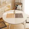Round Waterproof Tablecloth Pvc Oil-proof Anti-scalding Dining Table Mat Japanese Minimalist Style Home Decoration Tablecloths