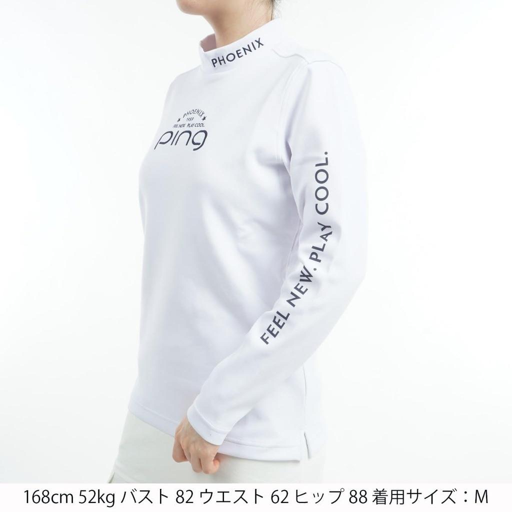 Ping Apparel Long Sleeve High Neck Shirt Golf Size S Women's (Knit Smooth) / / 622-4266908 030_White,